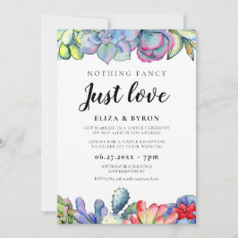 Invitación Cactus suculento Fiesta por siempre jamás
