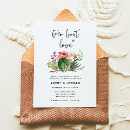 Invitación Cactus Taco Bout Boda de amor moderno