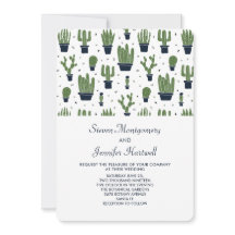 Cactus verdes rústicos en Boda del patrón de macet