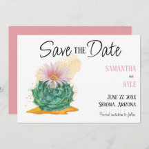 Cactus Wedding Save the Date