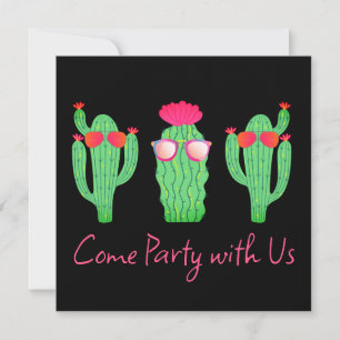 Invitación Cactus Western Theme Party