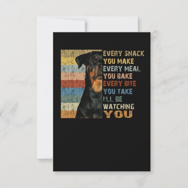 Invitación Cada tentempié que preparas cada comida (Anverso)