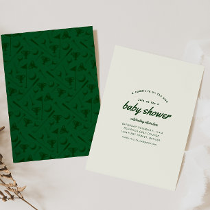 Invitación Caddie on the Way Golf Baby Shower Invite