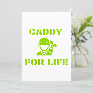 Invitación Caddy de Golf para Toda la Vida Cotización Verde L