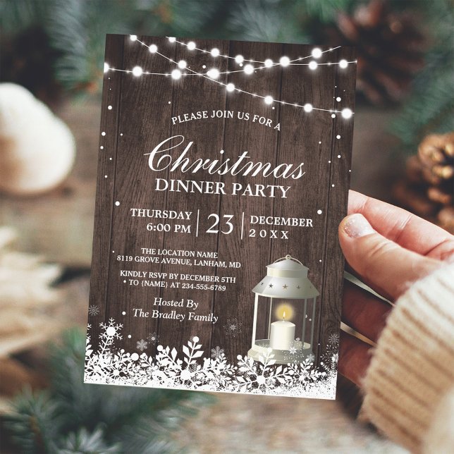 Invitación Cadena de Fiesta de Navidades rusos ilumina linter (Subido por el creador)