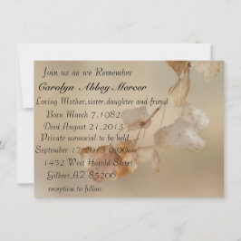 Invitación Cadena de hojas doradas