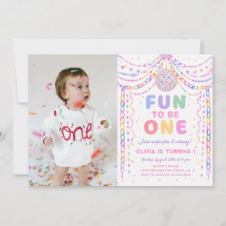 Invitación Cadena de papel Disco Diversión para ser Uno Cumpl