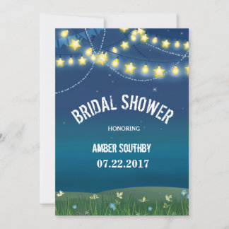 Invitación Cadena Meadow de la noche enciende ducha de novia
