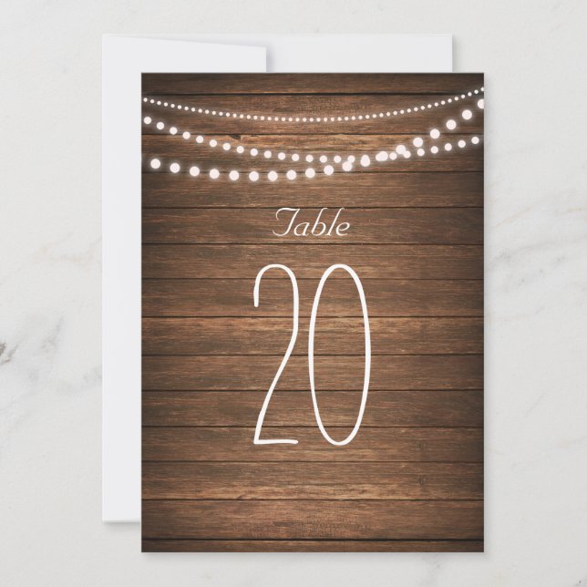 Invitación Cadena rusa de números de tabla de luces (Anverso)