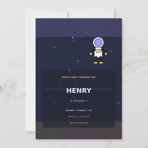 Invitación Cadete espacial
