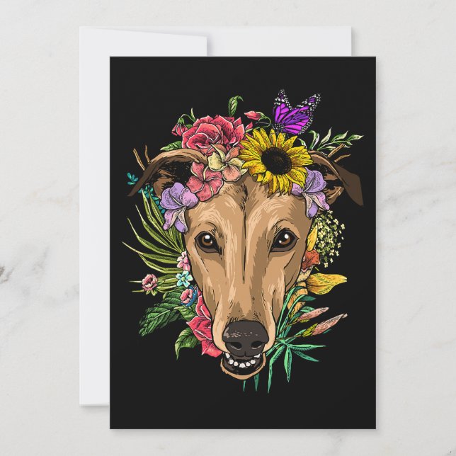 Invitación Cae el Poodle Cute del Otoño Hojas de Otoño (Anverso)