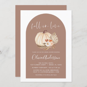 Invitación Cae en amor Bridal Duma Calabaza Terracota
