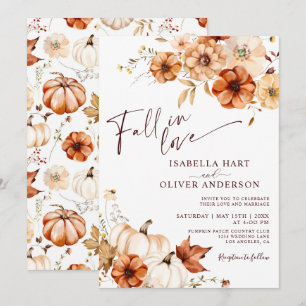 Invitación Cae Enamorado Rust Red Beimpkin Boda