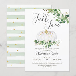 Invitación Cae la calabaza blanca en el amor la vegetación de