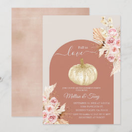 Invitación Cae la calabaza del Boho Arch enamorada