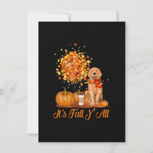 Invitación Cae Todos los recuperadores dorados Perro Hallowee