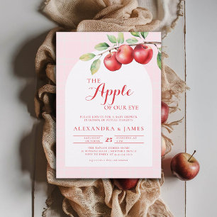 Invitación Caer Apple Harvest Boho Coed Chica rosado lindo