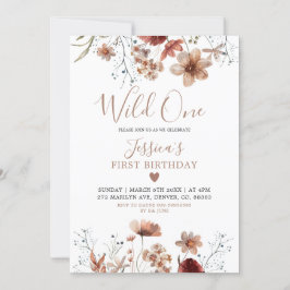 Invitación Caer Boho Nuestro Pequeño Y Salvaje Invitado