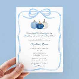 Invitación Caer Calabaza Golpear Algo Ducha Azul Brilla