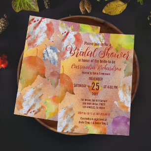 Invitación Caer en caliente color de agua vibrante deja ducha