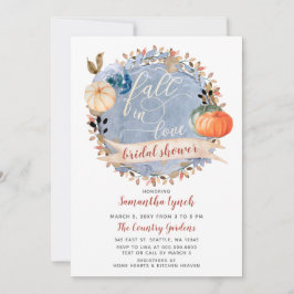 Invitación Caer en el amor Calabaza Ducha de novias