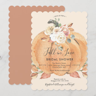 Invitación Caer en el amor en la ducha de novias