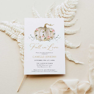 Invitación Caer en el amor en la ducha de novias