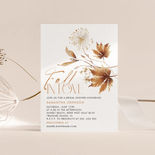 Invitación Caer en el amor en la ducha de novias