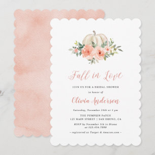 Invitación Caer en el amor en la ducha de novias