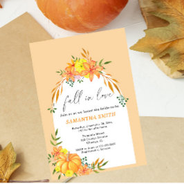 Invitación Caer en el amor Pumpkin Bridal Shower