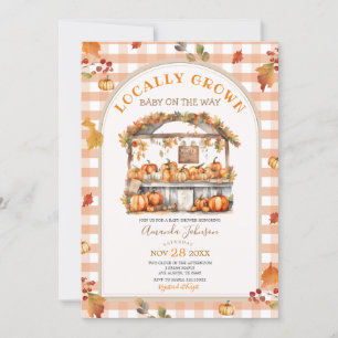 Invitación Caer en el mercado local de calabaza Baby Shower