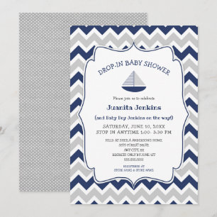 Invitación Caer en la ducha de bebé