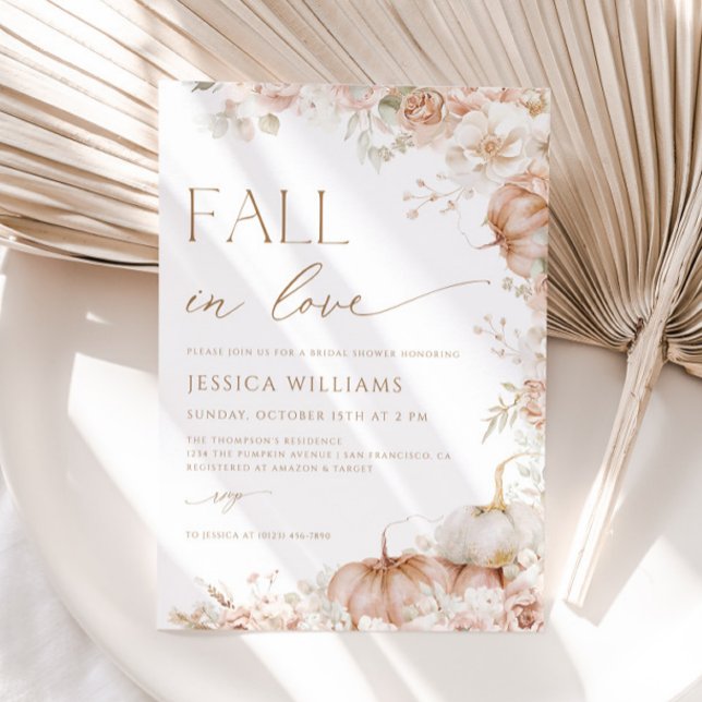 Invitación Caer Enamorada Boho Bridal Shower (Subido por el creador)