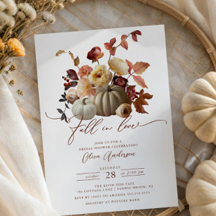 Invitación Caer Enamorada Boho Floral Bridal Shower