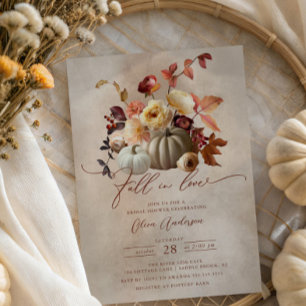 Invitación Caer Enamorada Boho Floral Bridal Shower