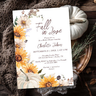Invitación Caer Enamorada Daisy Daisy Rústica Ducha De Novias