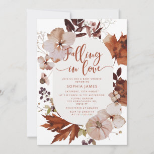 Invitación Caer enamorada de la ducha de bebé