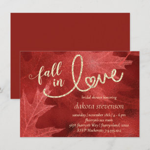 Invitación Caer enamorada del otoño Acción de Gracias Rusa