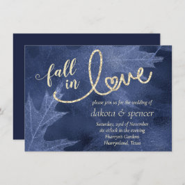 Invitación Caer enamorada del otoño | Mulberry Jewel Boda