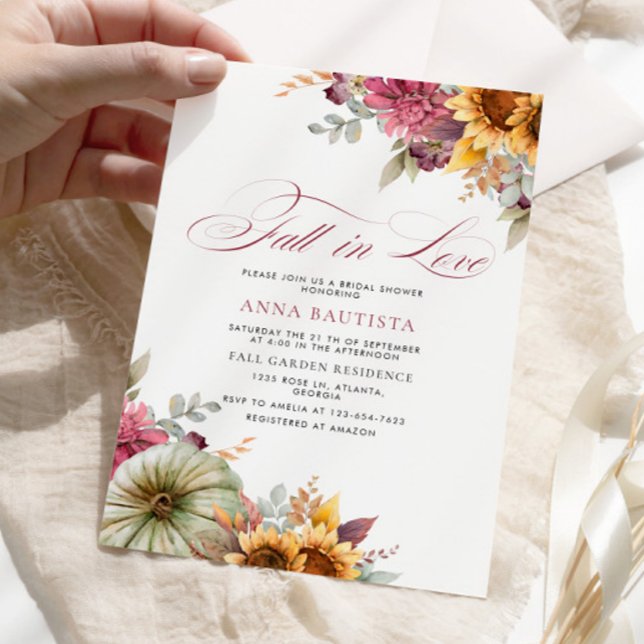 Invitación Caer Enamorada Ducha De Novias (Subido por el creador)