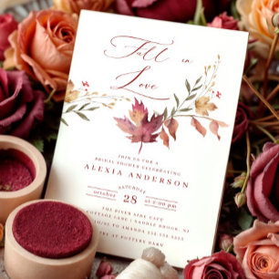Invitación Caer Enamorada Ducha De Novias