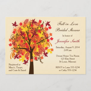 Invitación Caer Enamorada Ducha De Novias