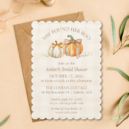 Invitación "Caer enamorada" ducha de novias de otoño en Rusia