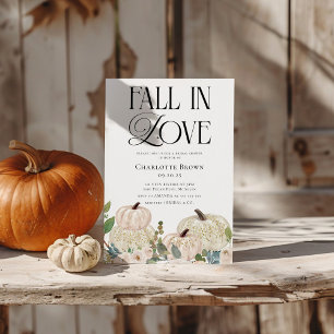 Invitación Caer Enamorada Elegante Ducha De Novias Florales