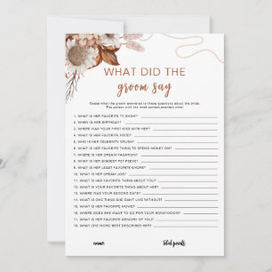 Invitación Caer enamorada ¿Qué dijo el novio del juego de n