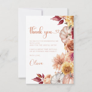 Invitación Caer enamorado Bridal Shower gracias