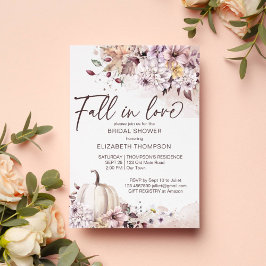 Invitación Caer enamorado de la calabaza de calabaza de novia