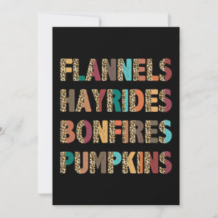Invitación Caer inspirados Flaneles Hayrides Bóvidos Calabaza