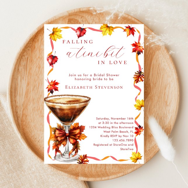 Invitación Caer Un Poco Tini Enamorado De La Ducha De Novias  (Subido por el creador)