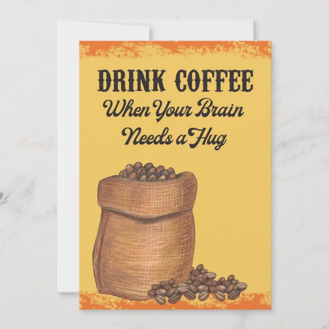 Invitación Café Amante Por La Mañana (Anverso)